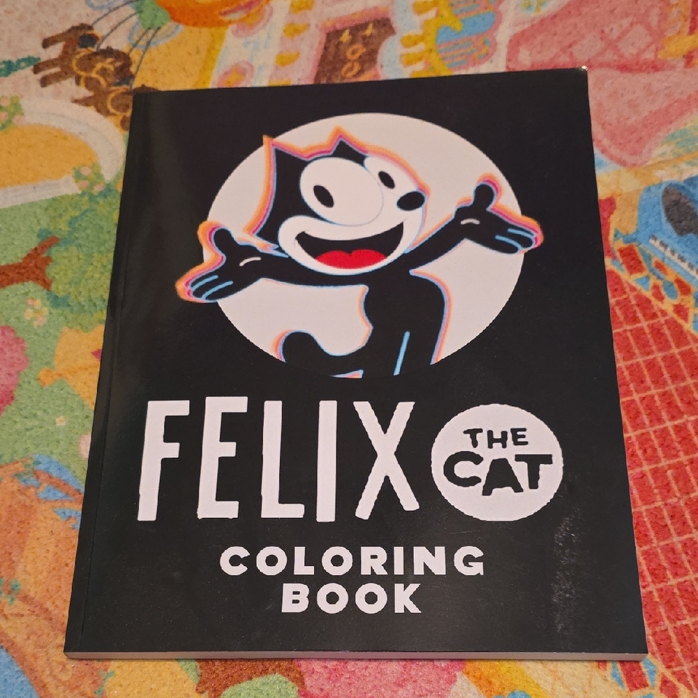 Coloring Book - Black Cover Felix The Cat 2022 New